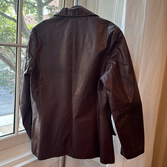 Vintage Leather Blazer - Picture 3 of 4